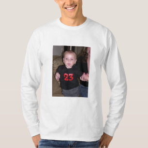 Beställnings- manar långa muff Tshirt med bilden T-shirt