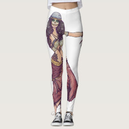 Beställnings- märkes- damasker leggings