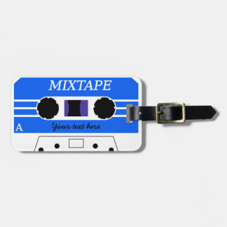 Beställnings- märkre för blåttMixtape bagage Bagagebricka