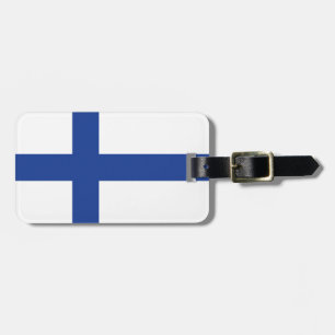 Beställnings- märkre för Finland flagga Bagagebricka
