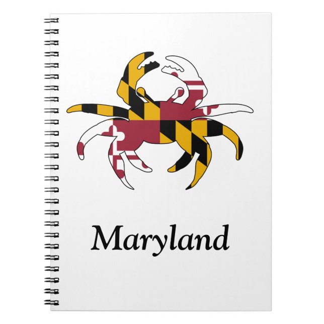Beställnings- Maryland krabbaanteckningsbok Anteckningsbok (Framsidan)