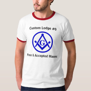 Beställnings- Masonic logeskjorta T-shirt