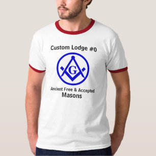 Beställnings- Masonic logeskjorta T-shirt
