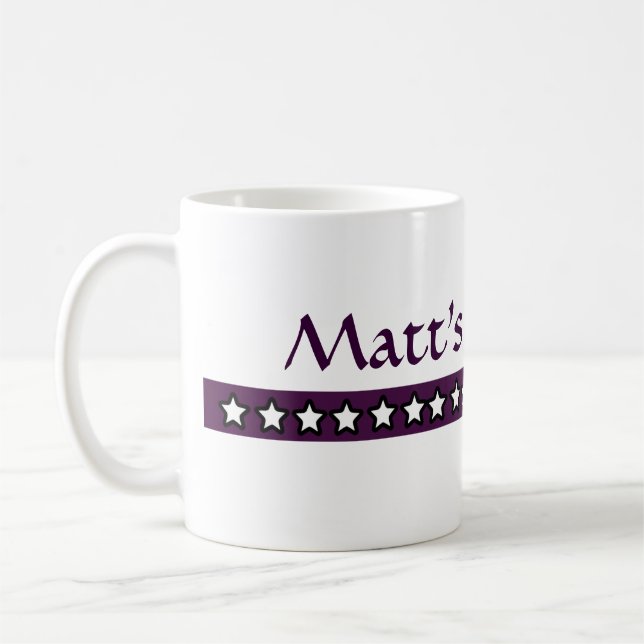 Beställnings- Matt kaffe Kaffemugg (Vänster)