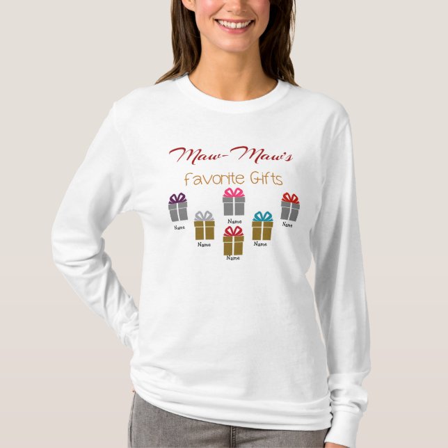 Beställnings- Maw-Maws barnbarnT-tröja T-shirt (Framsida)