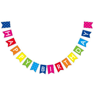 Beställnings- meddelanderegnbågegrattis på vimplar