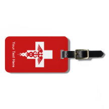 Beställnings- medicinsk yrkesmässig bagagemärkre