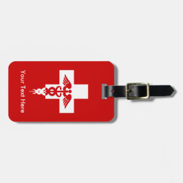 Beställnings- medicinsk yrkesmässig bagagemärkre bagagebricka