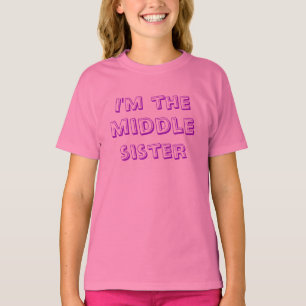 Beställnings- mellersta systerskjorta t shirt