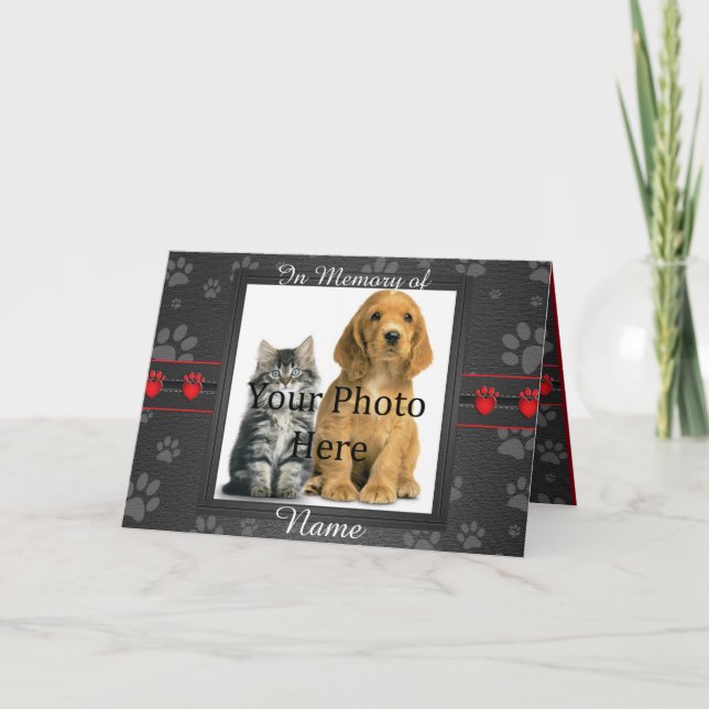 Beställnings- minnes- meddelandeTribute för hund Meddelande (Framsida)