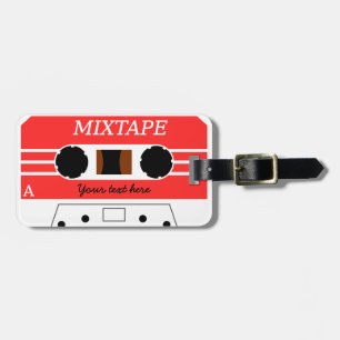 Beställnings- Mixtape bagagemärkre Bagagebricka