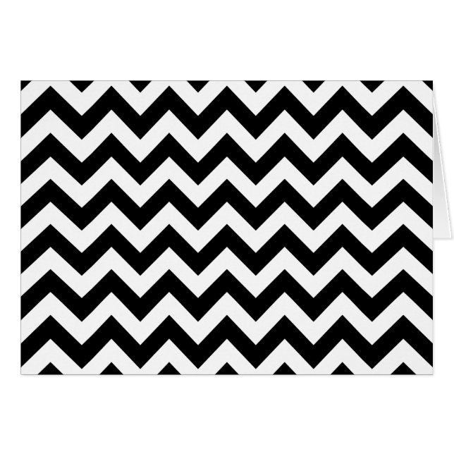 Beställnings- moderna stora svartvita sparrar OBS kort (Framsidan Horizontal)