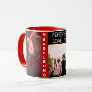 Beställnings- modernt mång- foto och personligtext mugg