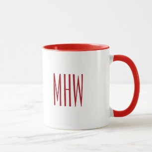 Beställnings- Monogram "Bah Humbug!", mugg