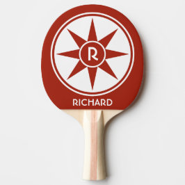 Beställnings- monogram- & färgpingpong paddlar pingisracket
