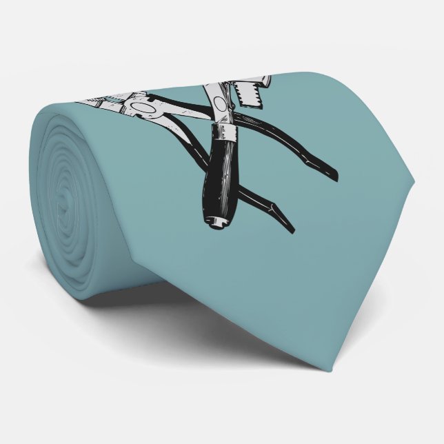 Beställnings- monogram för VERKTYG & färgtie Slips (Rullad)