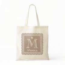 Beställnings- monogram- och namnBurlapsnöre V02E