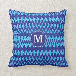 Beställnings- Monogram sätta en klocka på stam- Kudde