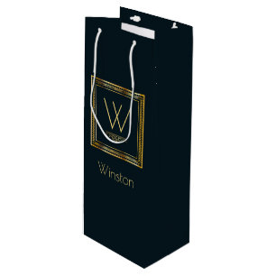 Beställnings- Monogram som är guld- på mörk -