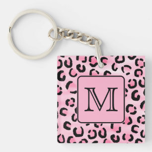 Beställnings- Monogram. Svart och rosa