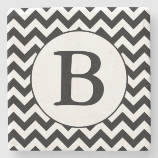 Beställnings- Monogrammed stor svart sparredesign Stenunderlägg