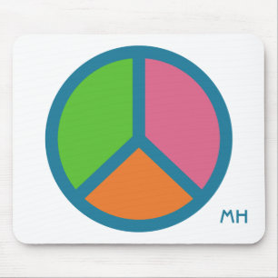 Beställnings- monogrammousepad för färgrik musmatta