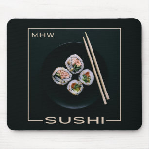 Beställnings- monogrammousepad för Sushi Musmatta
