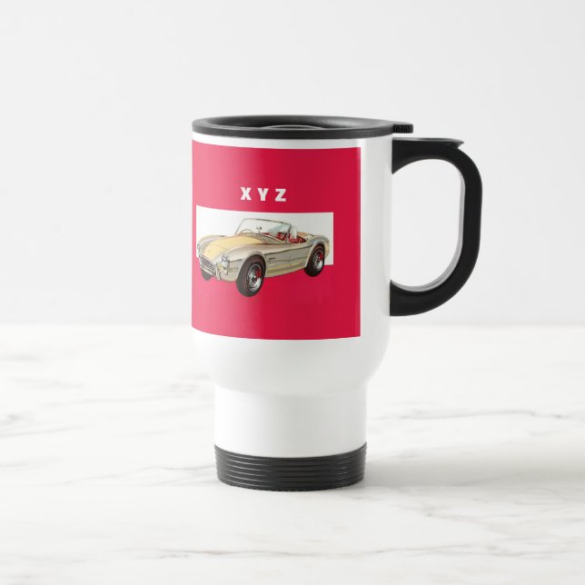 Beställnings- monogrammuggar för vintage car resemugg (Höger)