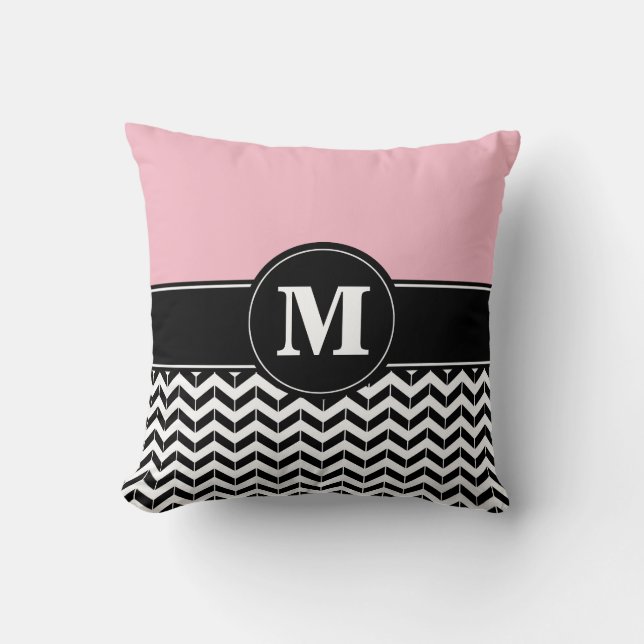 Beställnings- Monogramsparrerosor Kudde (Framsida)