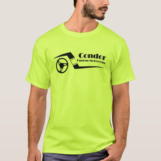 Beställnings- motorcykelT-tröja för Condor T-shirt (Framsida)