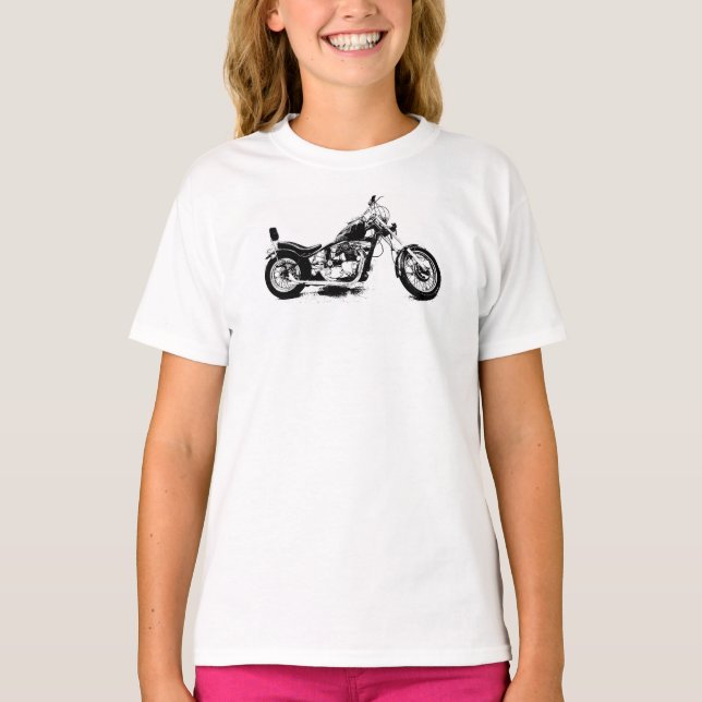 Beställnings- motorcykelutslagsplatsskjorta t-shirt (Framsida)