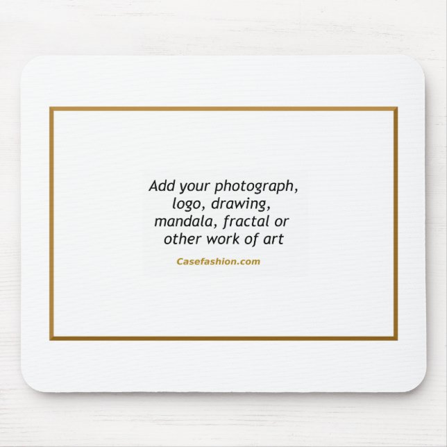 Beställnings- Mousepad med ditt konstverk Musmatta (Framsidan)