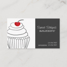 Beställnings- muffinvisitkortar för grå mod visitkort