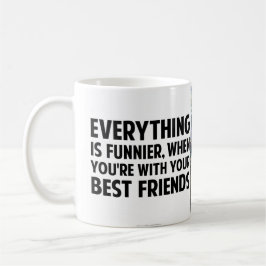 Beställnings- mugg för bästa vän som 11oz är lägg