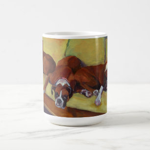 Beställnings- mugg för boxarehundSiesta