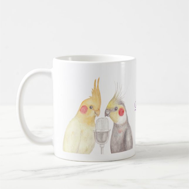 Beställnings- mugg för Cockatiel för (Vänster)