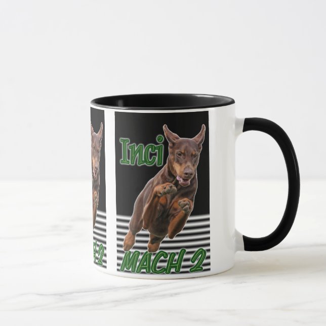 Beställnings- mugg för design för Inci MACH 2 (Höger)