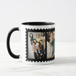 Beställnings- mugg för foto för familj för