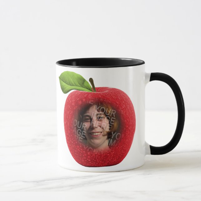 Beställnings- mugg för fotoApple ansikte (Höger)