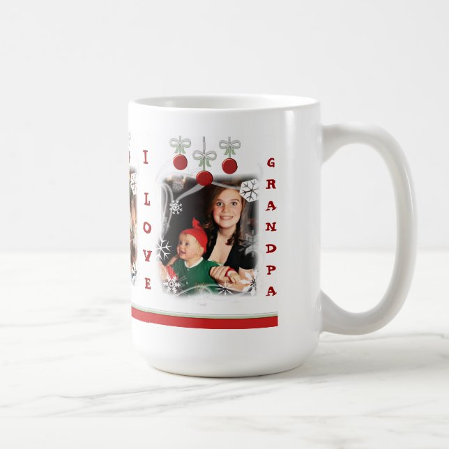 Beställnings- mugg för fotojulmorfar (Höger)