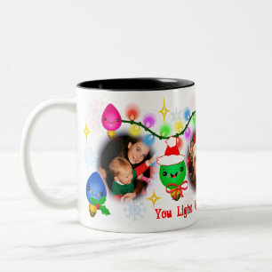 Beställnings- mugg för kaffe för ljus för