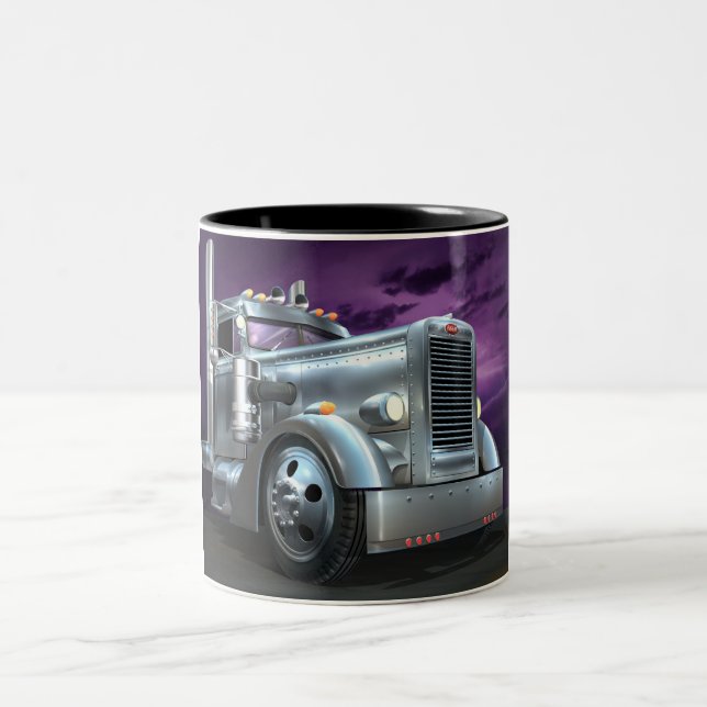 Beställnings- mugg för kaffe för Peterbilt (Center)
