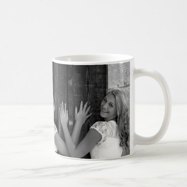 Beställnings- mugg för kaffe för vänskapfoto 11oz (Höger)