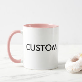 Beställnings- mugg för Ringer 11oz - ROSA kant &