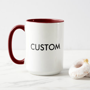 Beställnings- mugg för Ringer 15oz - RÖDBRUN ka