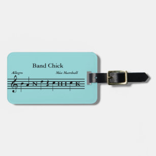 Beställnings- musikbandchickmusik bagagebricka