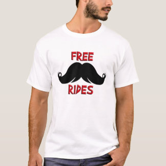 Beställnings- mustaschMoustache för snålskjutsar T-shirt