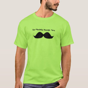 Beställnings- mustaschskjorta t shirt