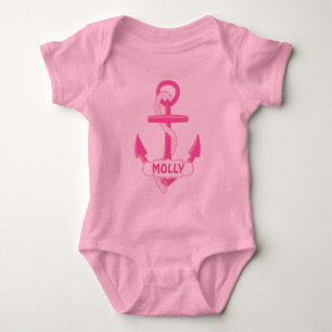 Beställnings- nautiskt ankrar bodysuiten för tee shirt
