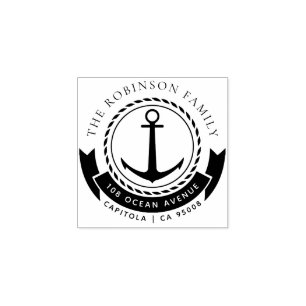 Beställnings- nautiskt ankrar stämpel